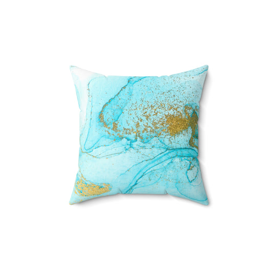 Aqua Spun Pillow