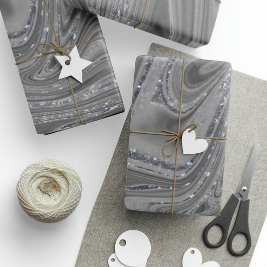 Silver Spun Wrapping Papers