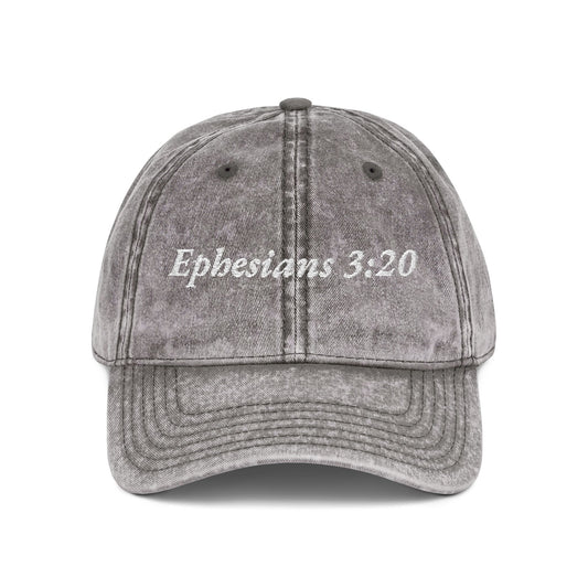 Embroidered Cap - Ephesians 3:20 Biblical Verse Hat