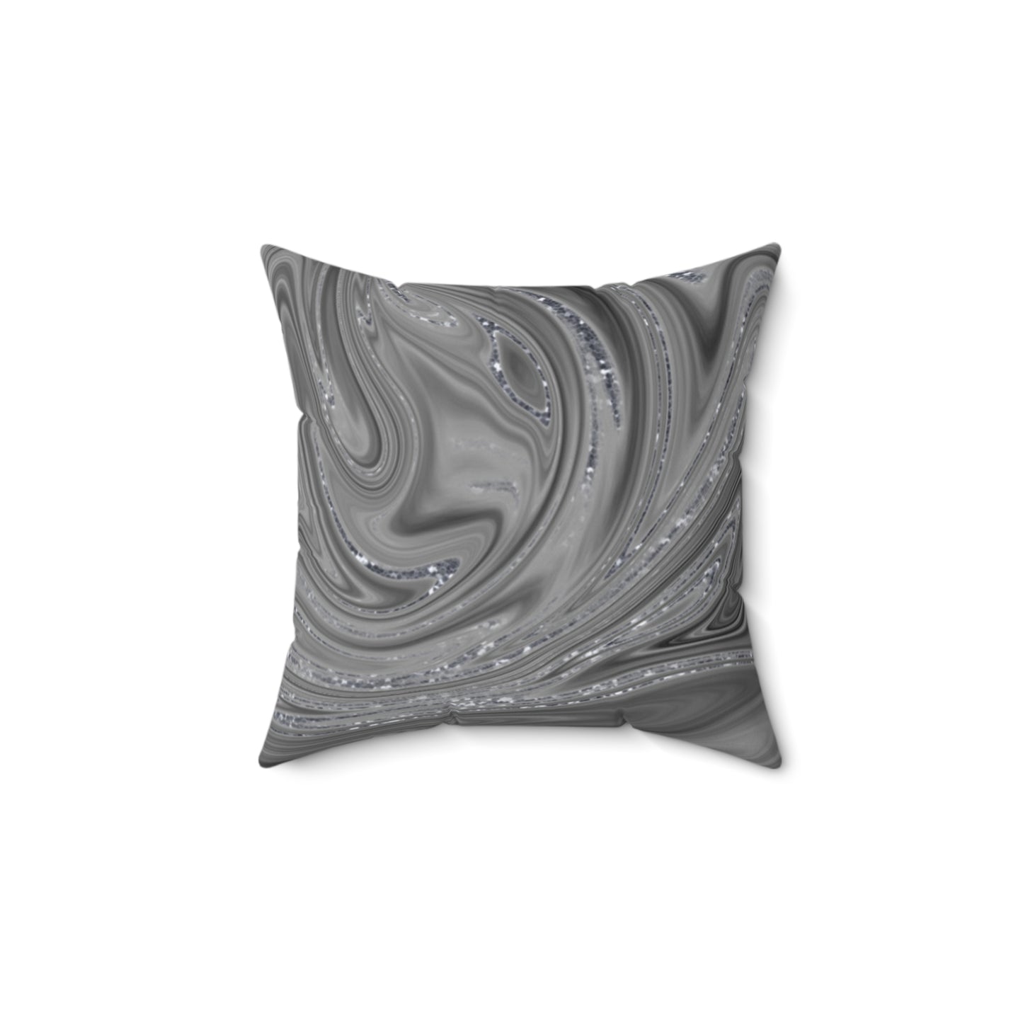 Silver Spun Pillow
