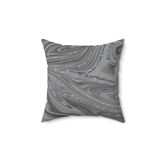 Silver Spun Pillow
