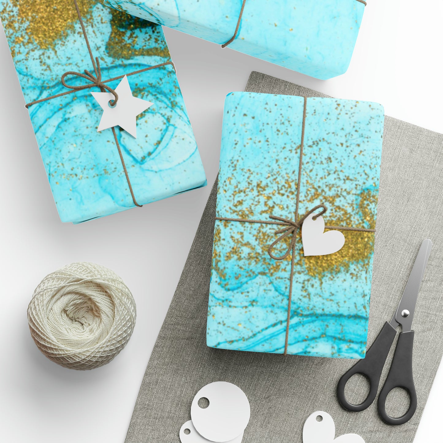 Aqua Spun Wrapping Papers